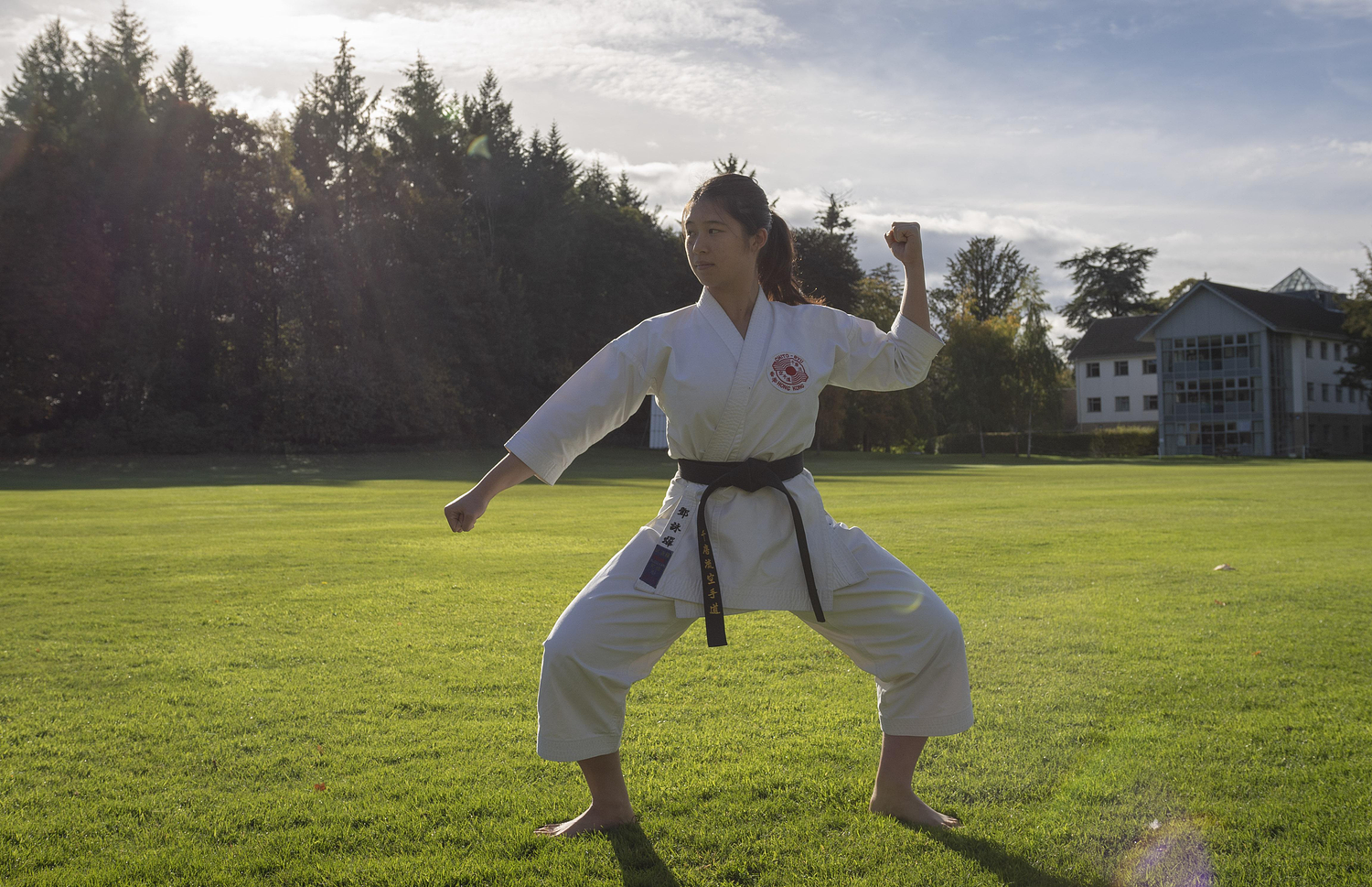 Karate Katelyn: Strathallan student earns second black belt in Scotland