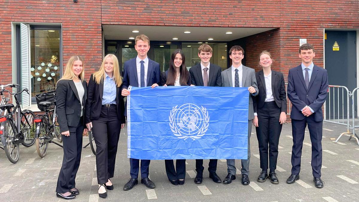 Strathallan students debate global issues at Model United Nations in The Hague